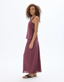 Celio Jupe mi-longue satiné - violet^Femme Jupes & Shorts|Les Ensembles