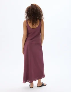 Celio Jupe mi-longue satiné - violet^Femme Jupes & Shorts|Les Ensembles