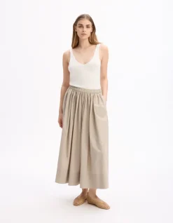 Celio Jupon en popeline - beige^Femme Les Meilleures Ventes|Jupes & Shorts