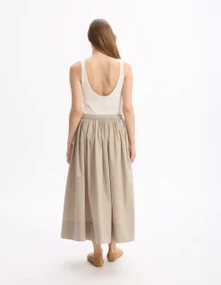 Celio Jupon en popeline - beige^Femme Les Meilleures Ventes|Jupes & Shorts