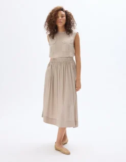 Celio Jupon satiné - beige^Femme Jupes & Shorts|Les Ensembles