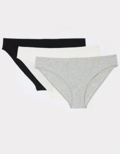 Celio Lot de 3 culottes en coton -^Femme Sous-Vêtements