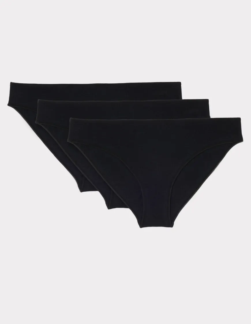 Celio Lot de 3 culottes en coton -^Femme Sous-Vêtements