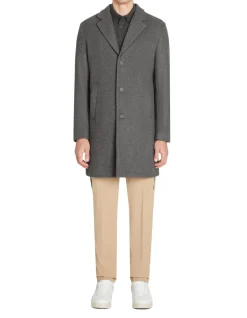 Celio Manteau long non doublé - gris chiné^Homme Manteaux
