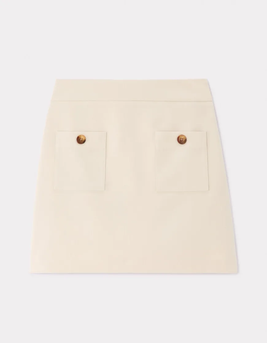Celio Mini jupe à poches plaquées - beige^Femme Jupes & Shorts