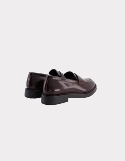 Celio Mocassin à bouts ronds en cuir - marron^Femme Les Meilleures Ventes