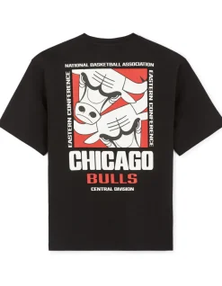 Celio NBA - T-shirt noir des BULLS de Chicago^Homme T-Shirts