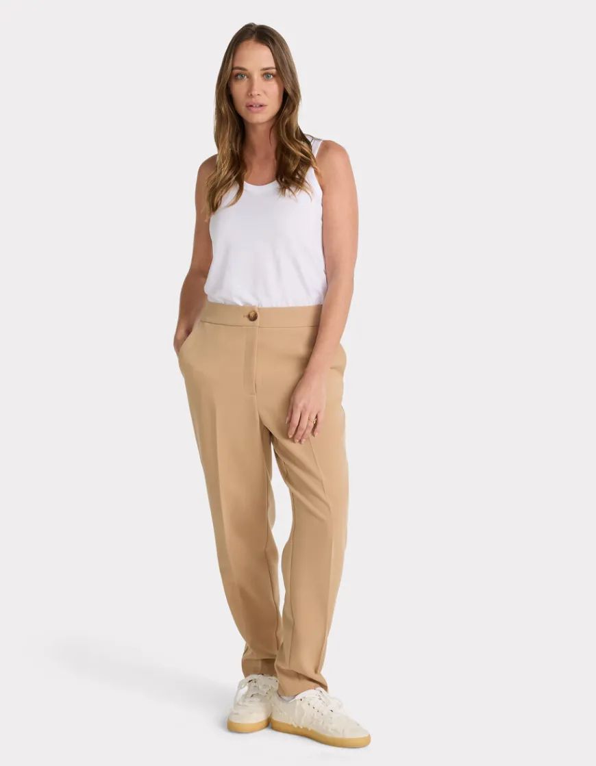 Celio Pantalon ajustée taille normale - marron^Femme Les Tailleurs|Pantalons