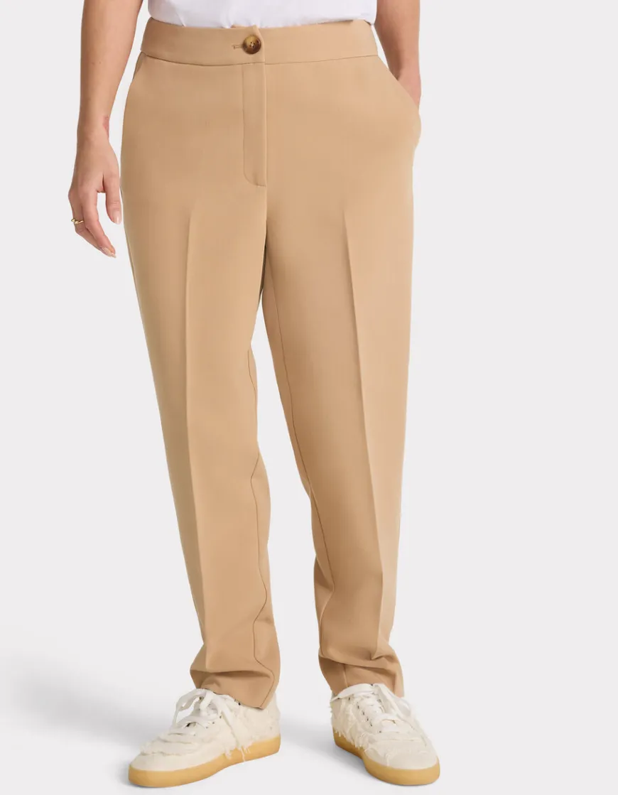 Celio Pantalon ajustée taille normale - marron^Femme Les Tailleurs|Pantalons