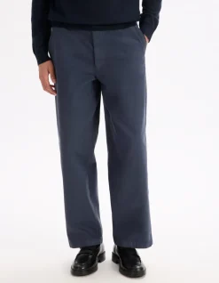 Celio Pantalon baggy 100% coton - marine^Homme Pantalons