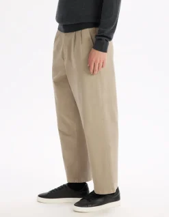 Celio Pantalon baggy 7/8 ème en coton stretch -^Homme Pantalons Chinos|Pantalons