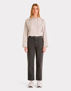 Celio Pantalon cargo - gris^Femme Pantalons