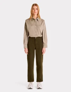 Celio Pantalon cargo - vert^Femme Pantalons