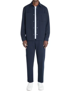 Celio Pantalon cargo 24h straight coton stretch - marine^Homme Pantalons 24H|Pantalons