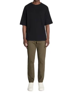 Celio Pantalon cargo slim coton stretch - kaki^Homme Pantalons