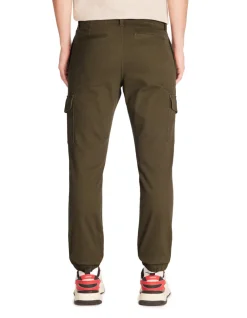 Celio Pantalon cargo slim coton stretch - kaki^Homme Pantalons