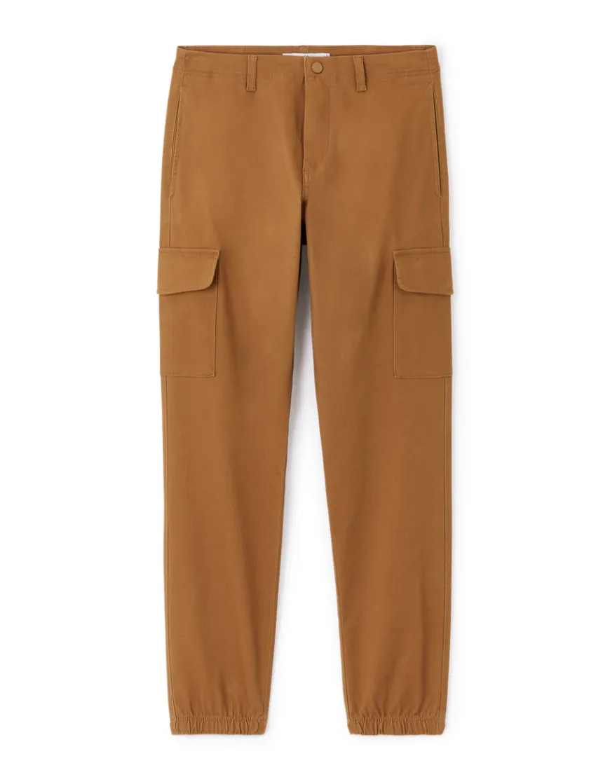 Celio Pantalon cargo slim coton stretch - beige^Homme Pantalons