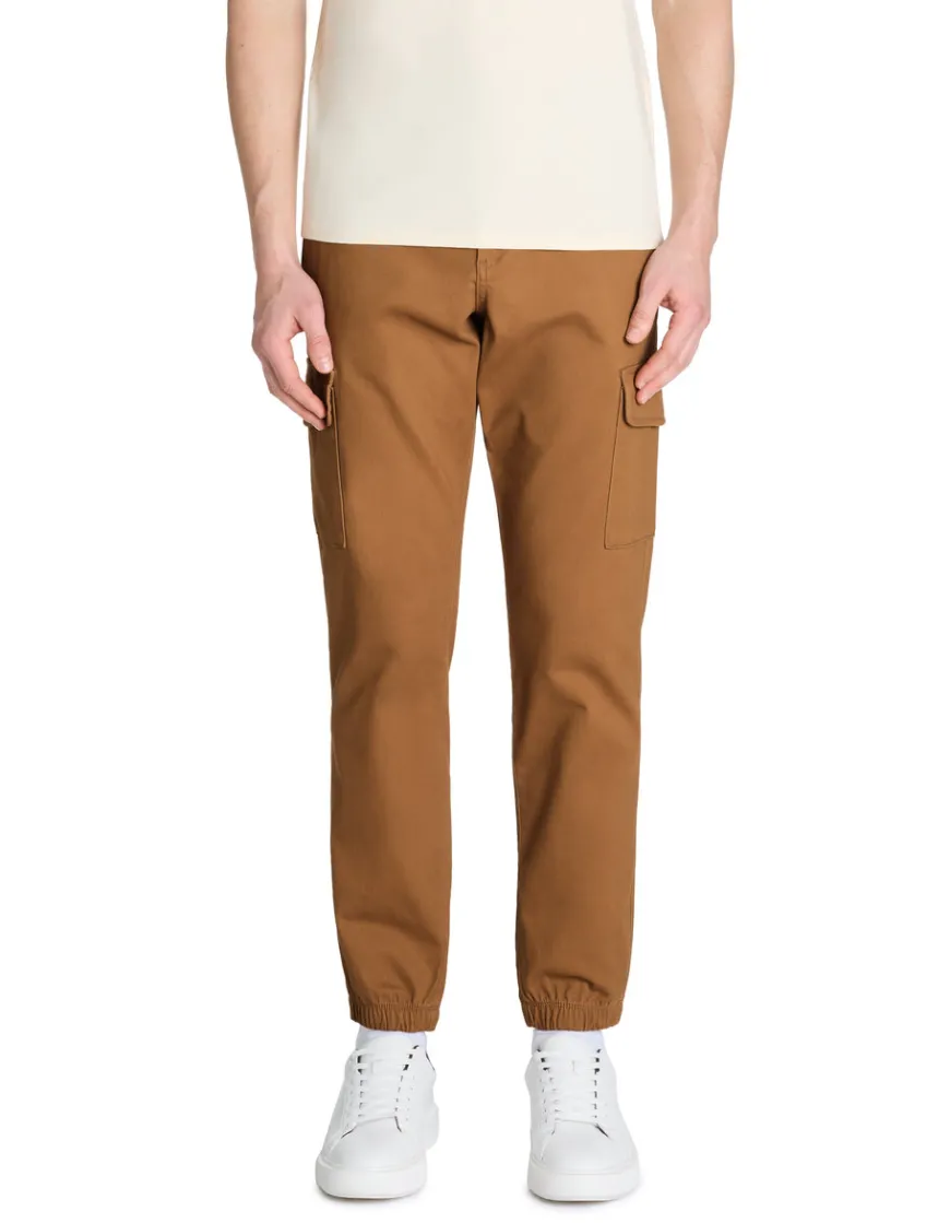 Celio Pantalon cargo slim coton stretch - beige^Homme Pantalons
