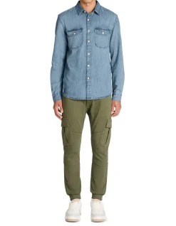 Celio Pantalon cargo slim en coton stretch -^Homme Pantalons