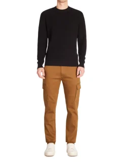 Celio Pantalon cargo straight coton stretch - marron^Homme Pantalons