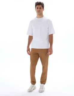 Celio Pantalon cargo straight coton stretch -^Homme Pantalons