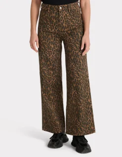 Celio Pantalon cheville large - léopard^Femme Pantalons|Les Ensembles