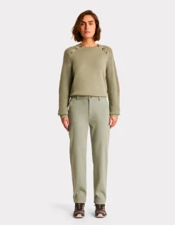 Celio Pantalon chino longueur cheville - vert^Femme Pantalons