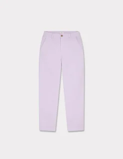 Celio Pantalon chino épais - violet^Femme Pantalons