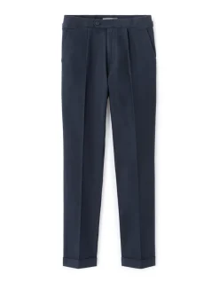 Celio Pantalon chino slim coton lin - marine^Homme Pantalons En Lin|Pantalons