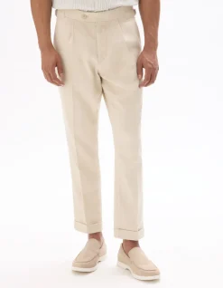 Celio Pantalon chino slim coton lin -^Homme Pantalons En Lin|Pantalons