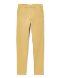 Celio Pantalon chino slim en coton stretch - jaune^Homme Pantalons Chinos|Pantalons