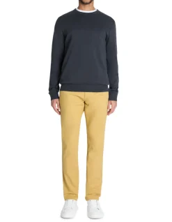 Celio Pantalon chino slim en coton stretch - jaune^Homme Pantalons Chinos|Pantalons