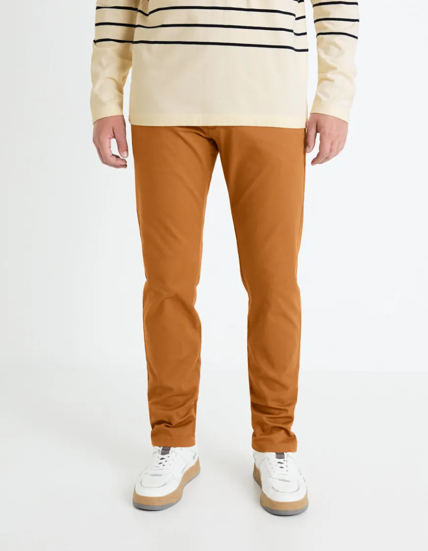 Celio Pantalon chino slim en coton stretch -^Homme Pantalons Chinos|Pantalons