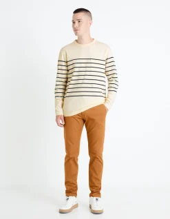 Celio Pantalon chino slim en coton stretch -^Homme Pantalons Chinos|Pantalons
