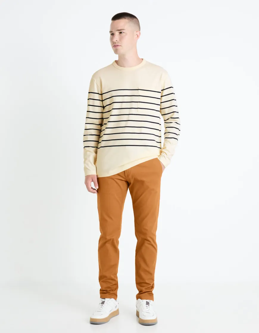 Celio Pantalon chino slim en coton stretch -^Homme Pantalons Chinos|Pantalons