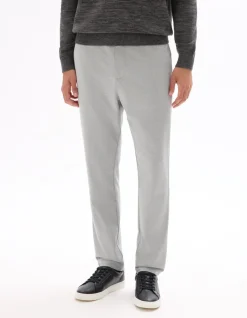 Celio Pantalon chino slim en jersey - gris clair^Homme Pantalons