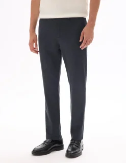 Celio Pantalon chino slim en jersey - bleu moyen^Homme Pantalons