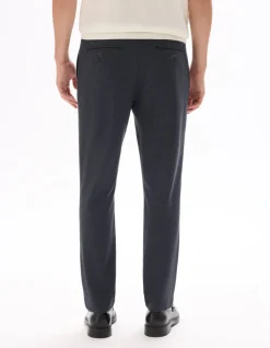Celio Pantalon chino slim en jersey - bleu moyen^Homme Pantalons