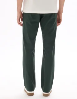 Celio Pantalon chino straight coton stretch - vert foncé^Homme Pantalons Chinos|Pantalons