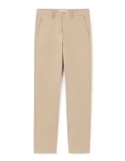 Celio Pantalon chino straight en coton stretch - beige^Homme Pantalons Chinos|Pantalons