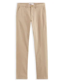 Celio Pantalon chino straight en coton stretch L30-34 - beige^Homme Pantalons Chinos|Pantalons
