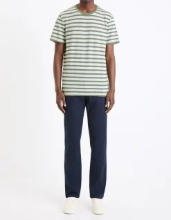 Celio Pantalon chino straight en coton stretch -^Homme Pantalons Chinos|Pantalons