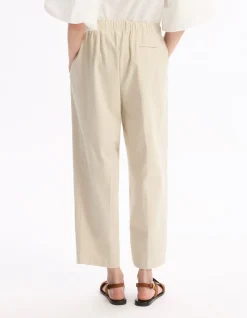 Celio Pantalon cigarette - écru^Femme Pantalons