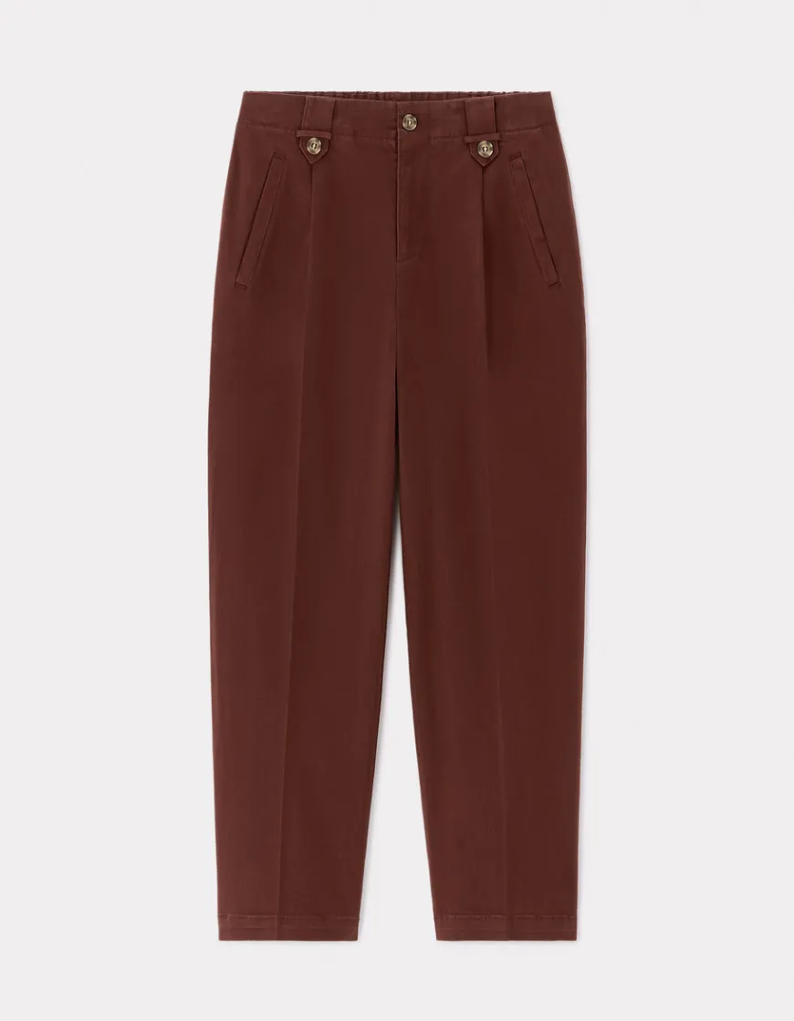 Celio Pantalon cigarette - marron^Femme Pantalons