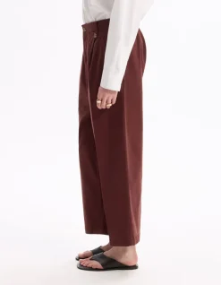 Celio Pantalon cigarette - marron^Femme Pantalons