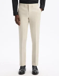 Celio Pantalon de costume slim 100% lin -^Homme Pantalons|Sélection Lin
