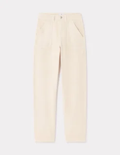 Celio Pantalon droit - beige^Femme Pantalons