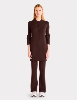 Celio Pantalon en côtes plates - bordeaux^Femme Pantalons|Les Ensembles
