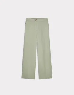 Celio Pantalon en lin - vert^Femme Pantalons|Collection Lin