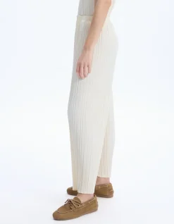 Celio Pantalon en maille plissée - beige^Femme Pantalons|Les Ensembles